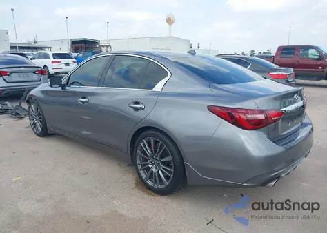 2018 Infiniti Q50 3.0T Red Sport 400 z USA, uszkodzony, nr VIN JN1FV7AP7JM460107
